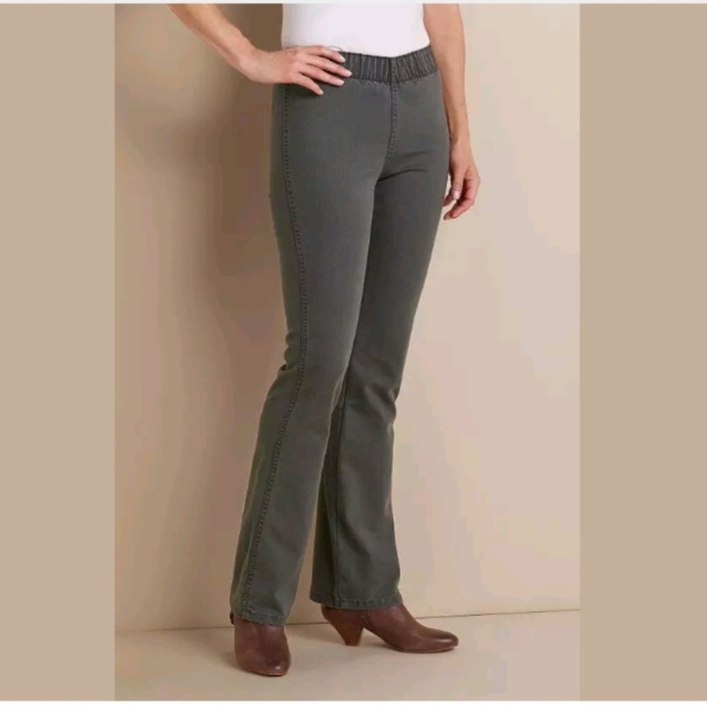 ✨NWT✨Soft Surroundings Colorful Bootcut Pull-On Jeans